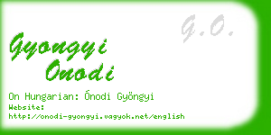 gyongyi onodi business card